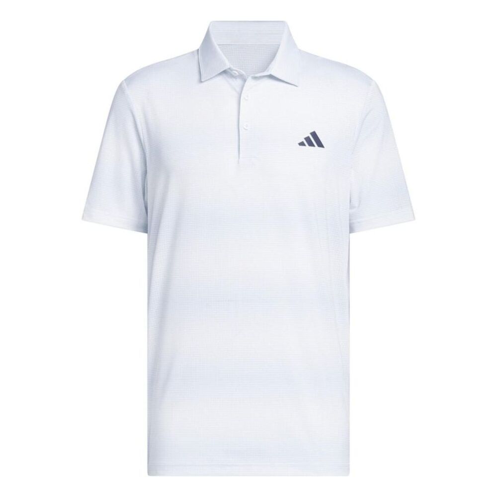 Adidas Mens Ultimate 365 Stripe Mesh Polo Shirt / Sky Blue